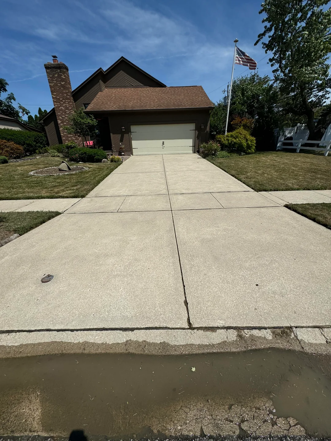 Clean home exterior after Wilson's Painting soft wash